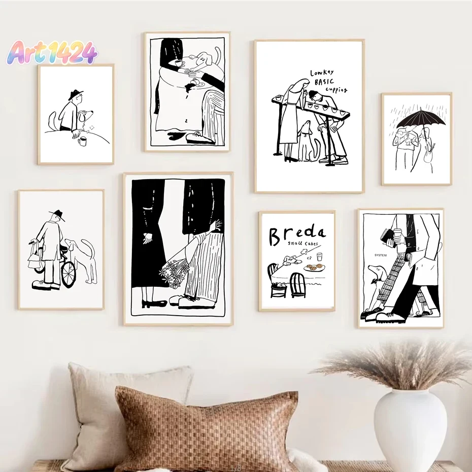 1pc 스칸디나비아 미니멀리스트 아트 포스터 현대 한국 - Korean Arts And Lifestyle 리뷰 및 가격